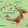 Übersichtskarte zur Verstrahlung in Weißrussland (Slawgorod liegt im Gebiet südöstlich von "Mogilov")